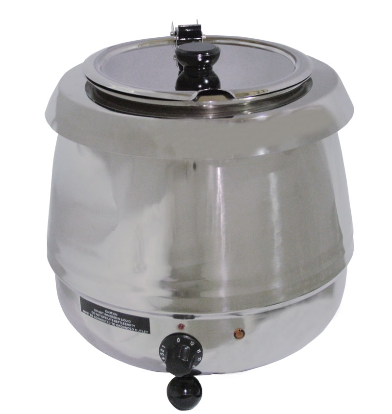 10.6 QT Stainless Steel Single Soup Kettle 10.6 QT Stainless Steel Single Soup Kettle