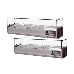 REFRIGERATED TOPPING RAILS