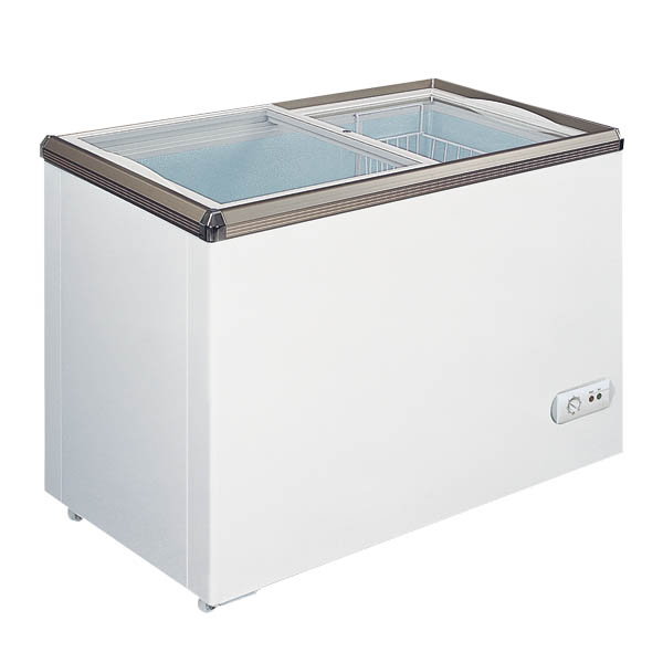 45 45.7-inch Ice cream Freezer with Flat Glass Top