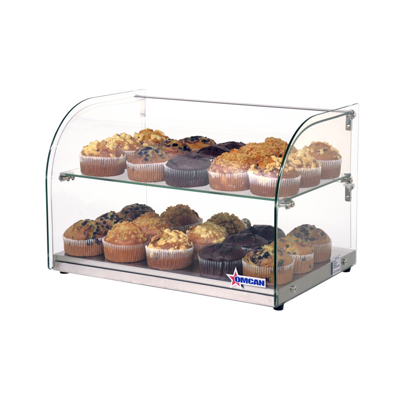 22-inch Countertop Food Display Case with Curved Front Glass and 45 L capacity 22-inch Countertop Food Display Case with Curved Front Glass and 45 L capacity