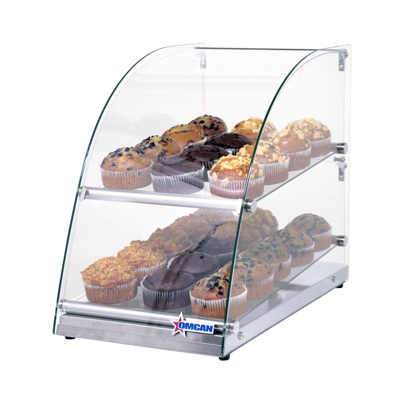 14-inch Countertop Food Display Case with Curve Front Glass and 70 L capacity 14-inch Countertop Food Display Case with Curve Front Glass and 70 L capacity