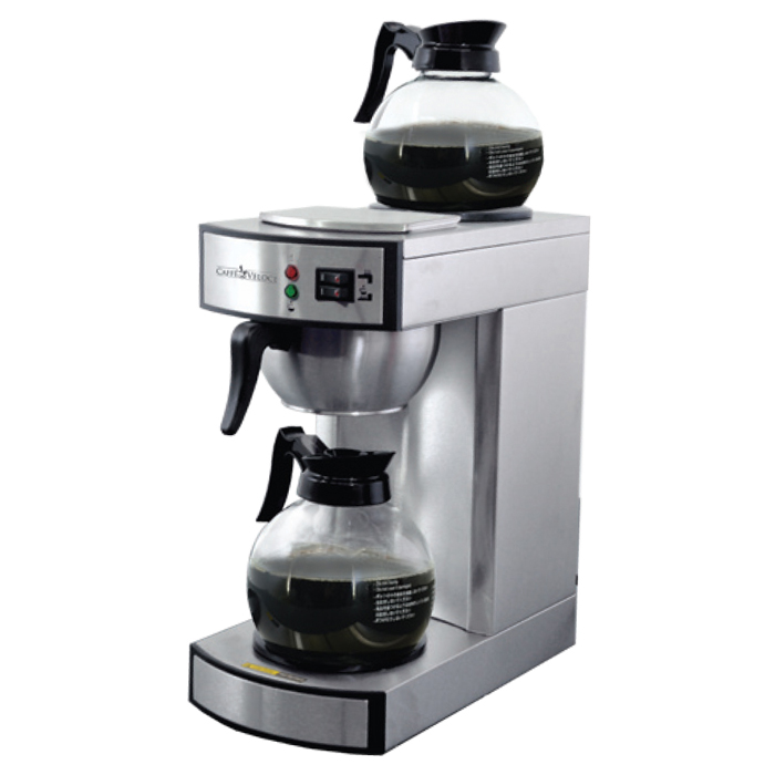 44313_Stainless Steel Coffee Maker with 2 Glass Decanter - 2.2 L tank capacity 44313_Stainless Steel Coffee Maker with 2 Glass Decanter - 2.2 L tank capacity