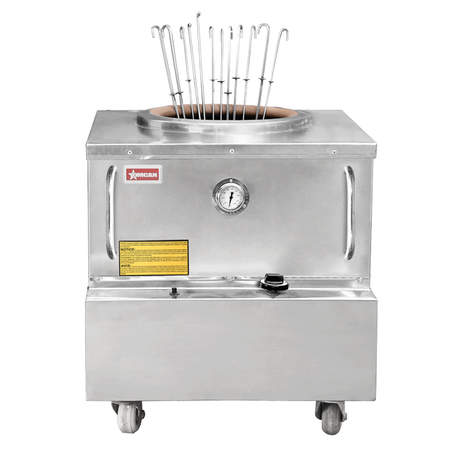 32” x 32” Stainless Steel Tandoor Clay Oven - Natural Gas 1 32” x 32” Stainless Steel Tandoor Clay Oven - Natural Gas