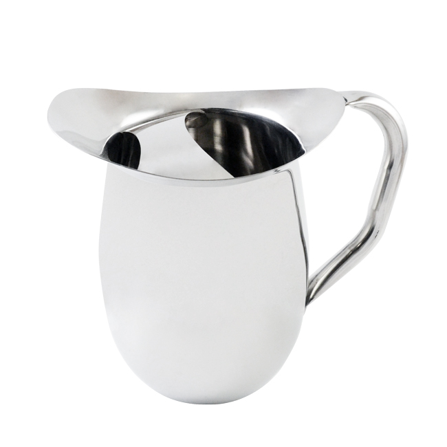 3 QT Stainless Steel Bell Pitcher with Ice Guard 1 3 QT Stainless Steel Bell Pitcher with Ice Guard