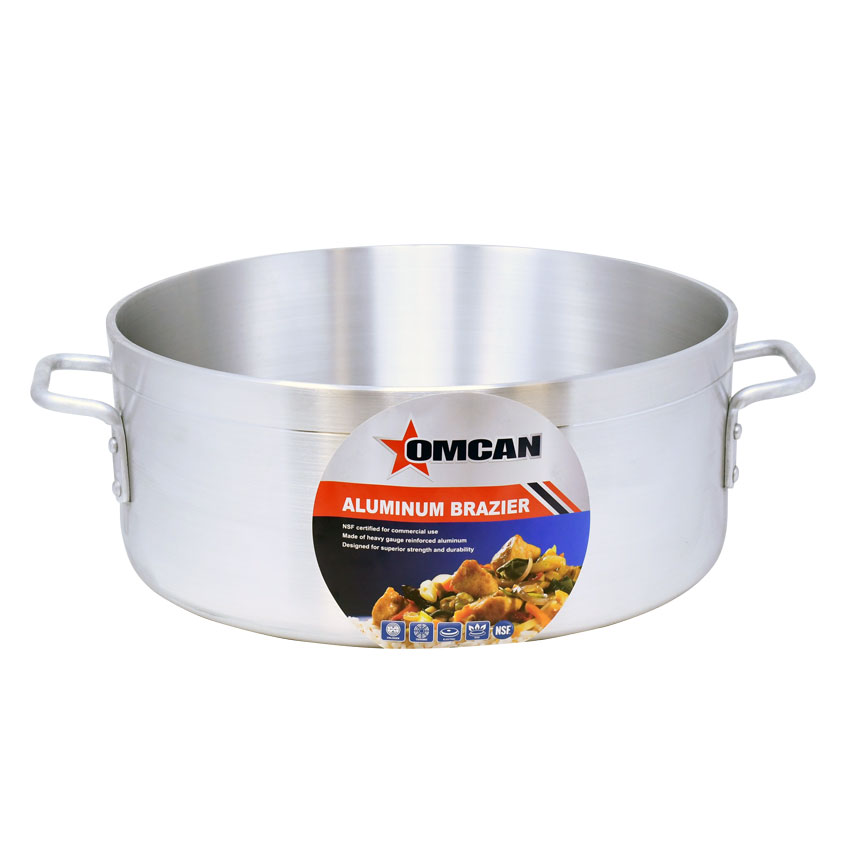 15 QT Aluminum Brazier Pan 1 15 QT Aluminum Brazier Pan