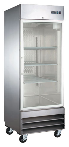 item 51024; stainless steel Refrigerator with 1 glass door item 51024; stainless steel Refrigerator with 1 glass door