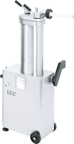 Stainless Steel Hydraulic Piston Sausage Stuffer - 26 lb capacity (220V/60Hz/1Ph) 1 Stainless Steel Hydraulic Piston Sausage Stuffer - 26 lb capacity (220V/60Hz/1Ph)