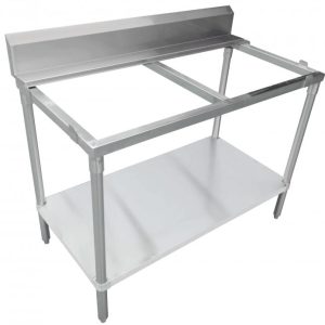 POLY TOP TABLES WITH BACKSPLASH