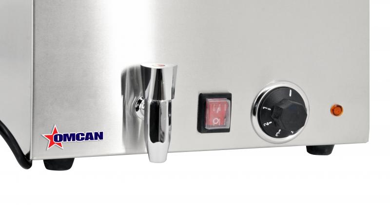 Single Chamber Food Warmer with 2 Half-size Pans or 1 Full-size Pan Capacity