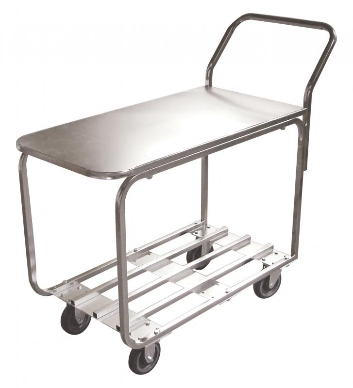 All Stainless Steel Stock Cart with Solid Top 1 All Stainless Steel Stock Cart with Solid Top