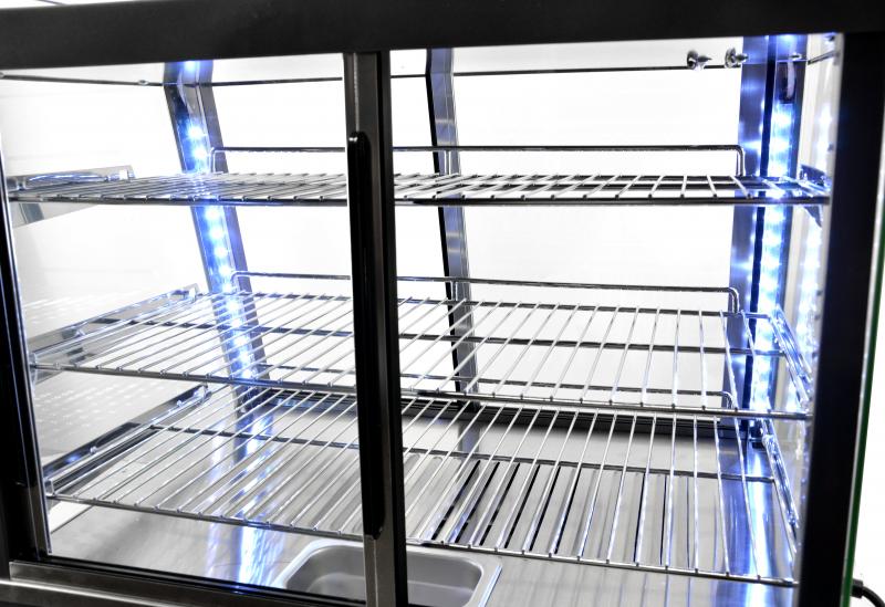 96 L Display Warmer with Front and Back Doors