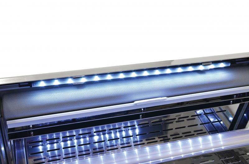 Open Refrigerated Floor Display Showcase with 380 L capacity