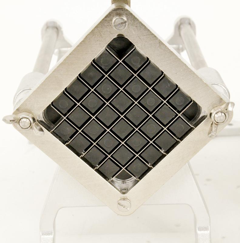 8-inch Wall-Mounted Vertical Potato Fry Cutter with 1/2" Cutter Blade