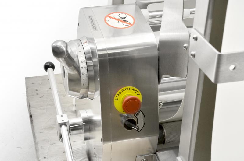 Stainless Steel Table Top Dough Sheeter with 82-inch Conveyor Lengthand 0.5 HP